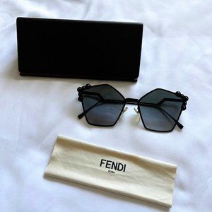 Fendi Black Square Sunglasses